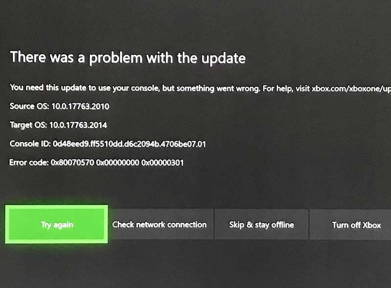 Xbox one offline update